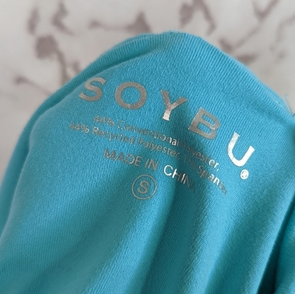 Soybu Tank Dress Black Size Small Racerback Mini Print White Blue - Picture 3 of 13